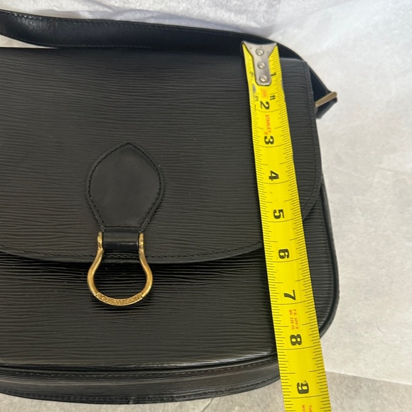 Vintage Louis Vuitton Black Epi Saint-Cloud Crossbody Bag EUC - Picture 11 of 14